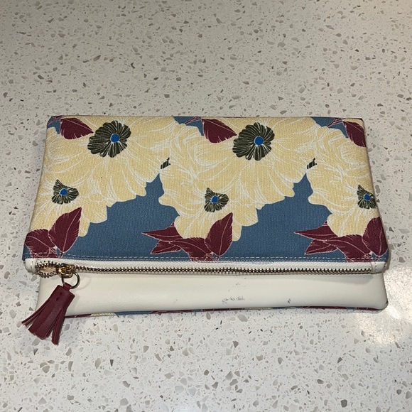 Rachel Pally Leather-Trimmed Printed Clutch - Picture 3 of 4